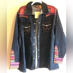 Wrangler, Rodeo Quincey, L denim western shirt